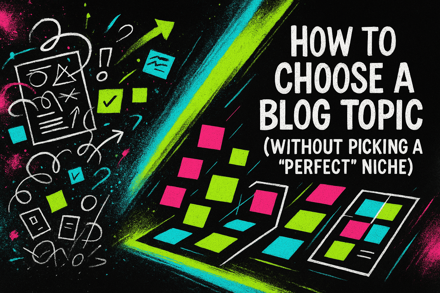 How to Choose a Blog Topic (Without Picking a “Perfect” Niche)